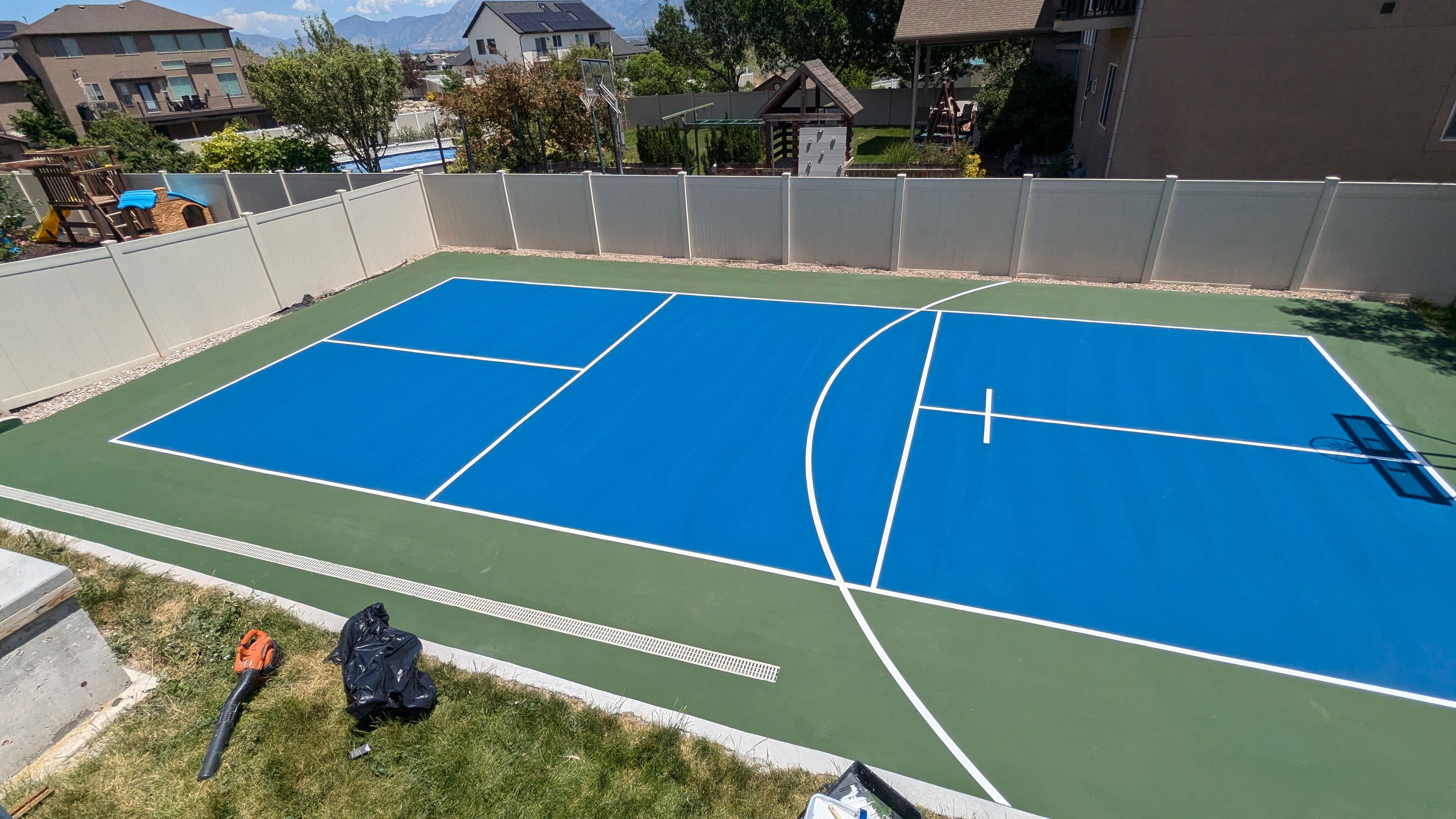 Backyard Sport Court Installation