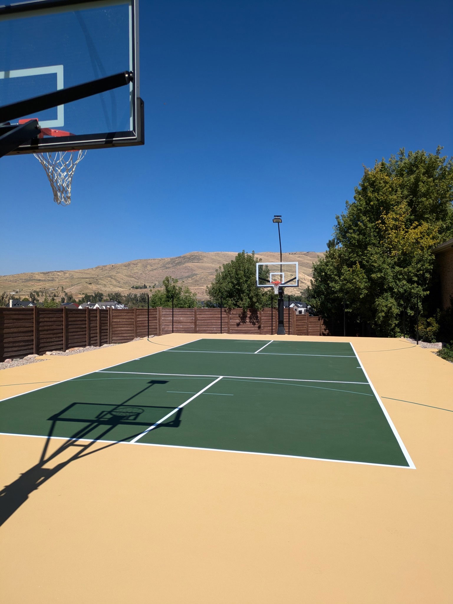 Basketball and Pickleball Combo Court