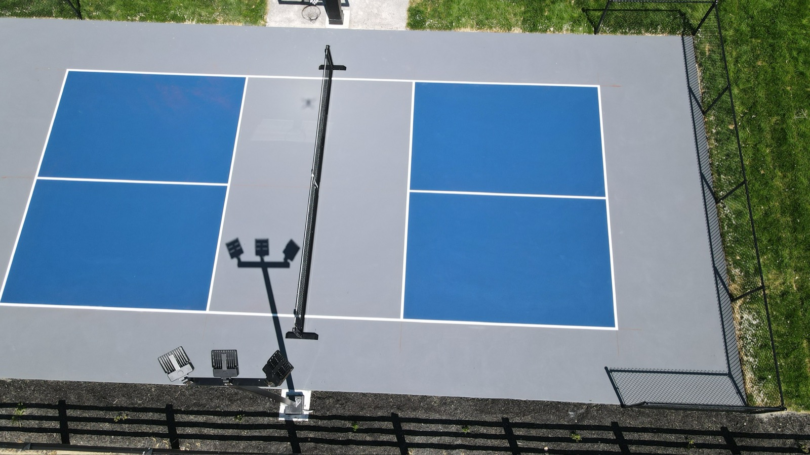 Aerial View of Completed Court