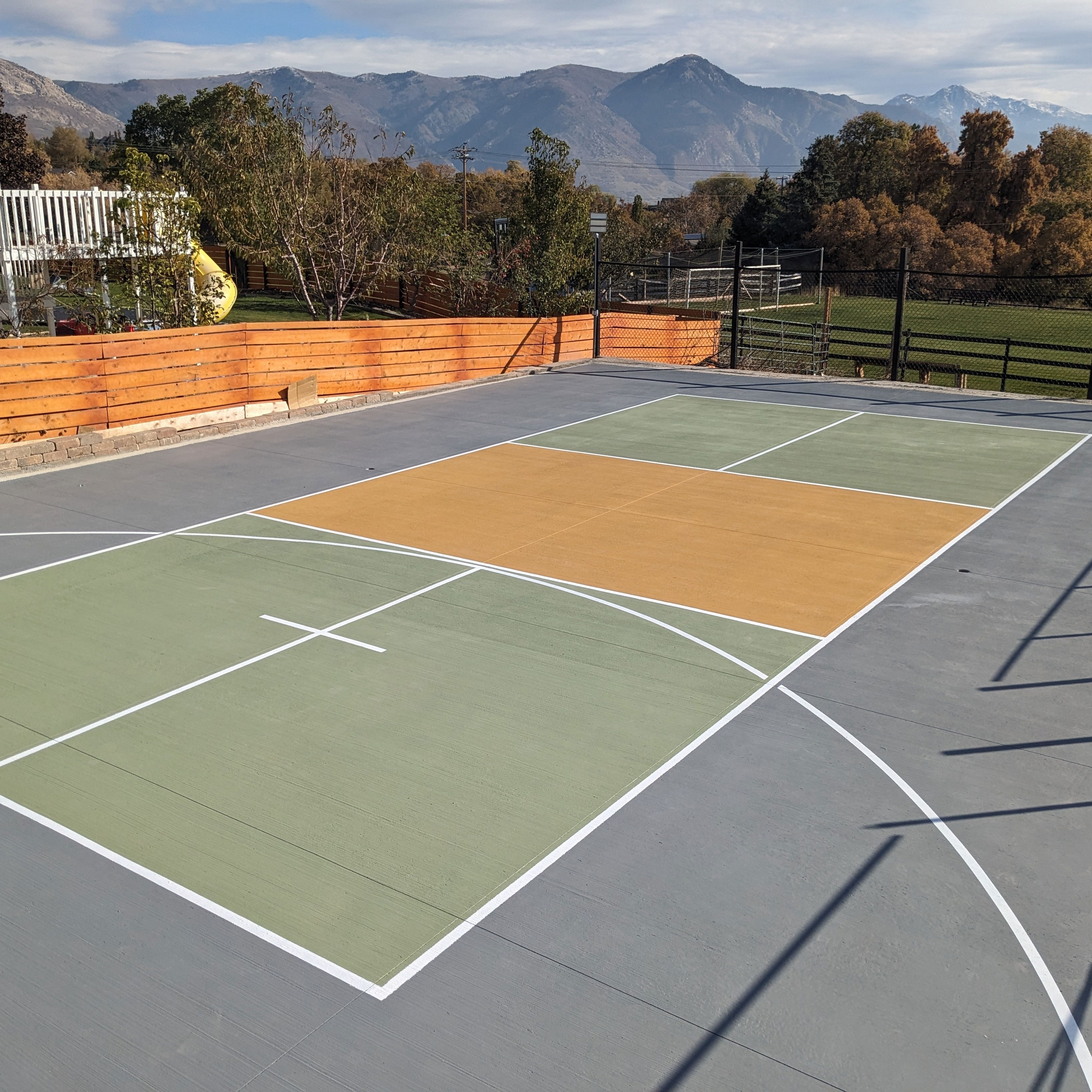 Pickleball and Basketball Multi-Sport Court