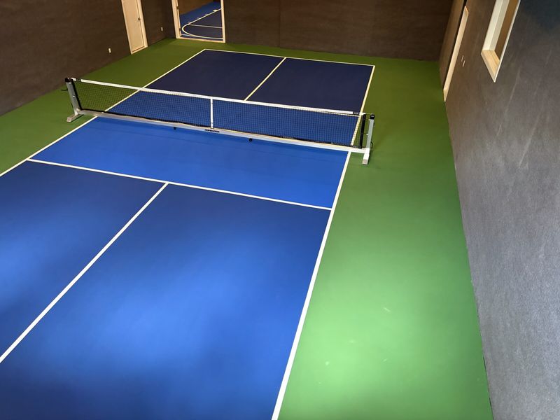 Aerial View of Multi-Sport Tennis and Pickleball Court