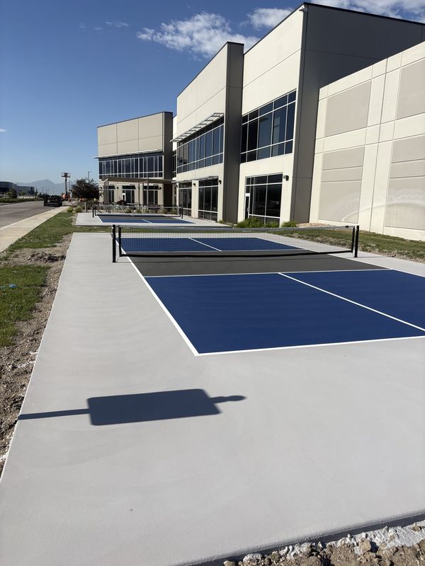 Multiple Pickleball Courts at Utah Corporate Office Campus by Precision Pro Courts