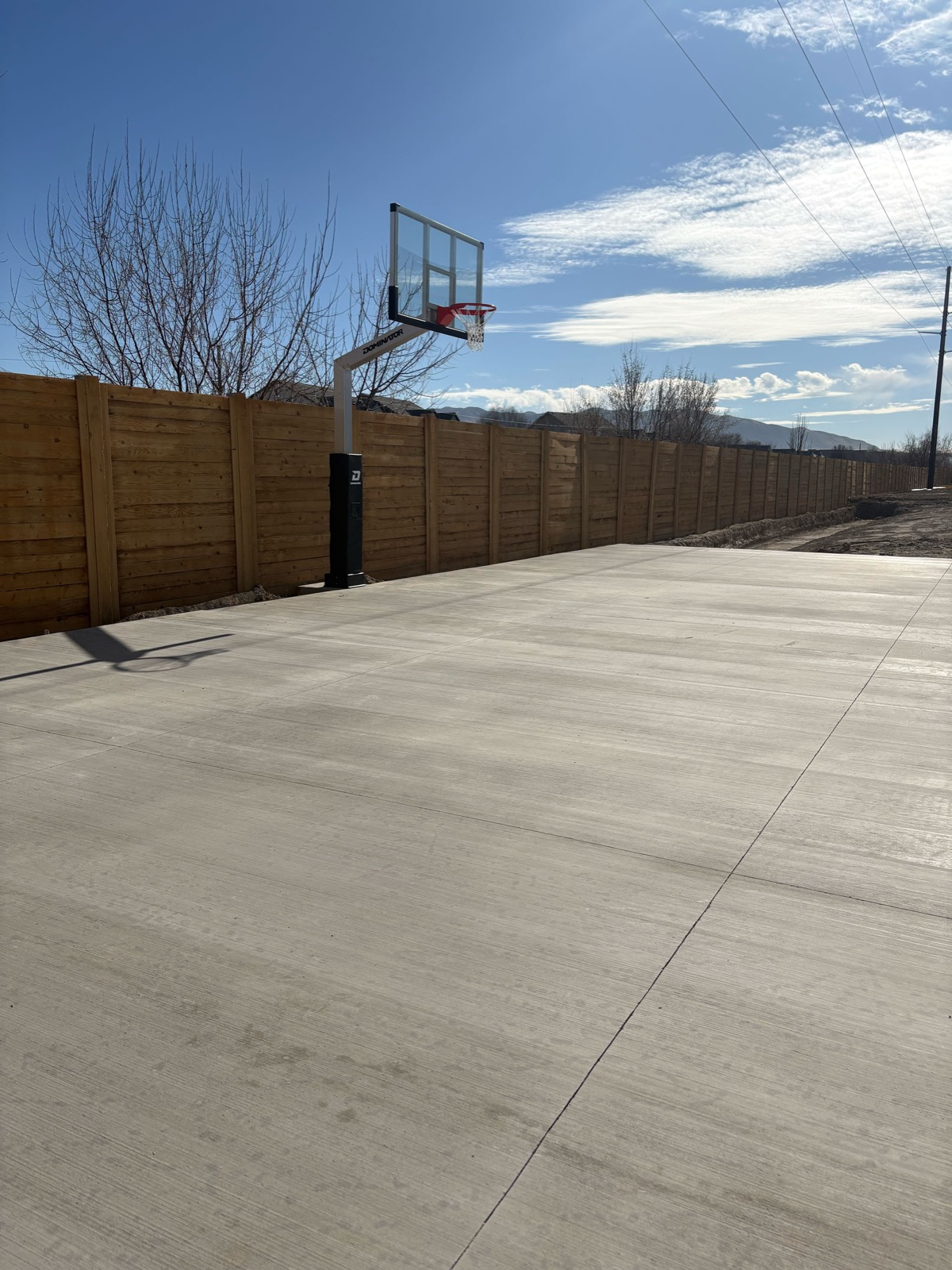 Completed Rebar Reinforced Concrete Court Slab
