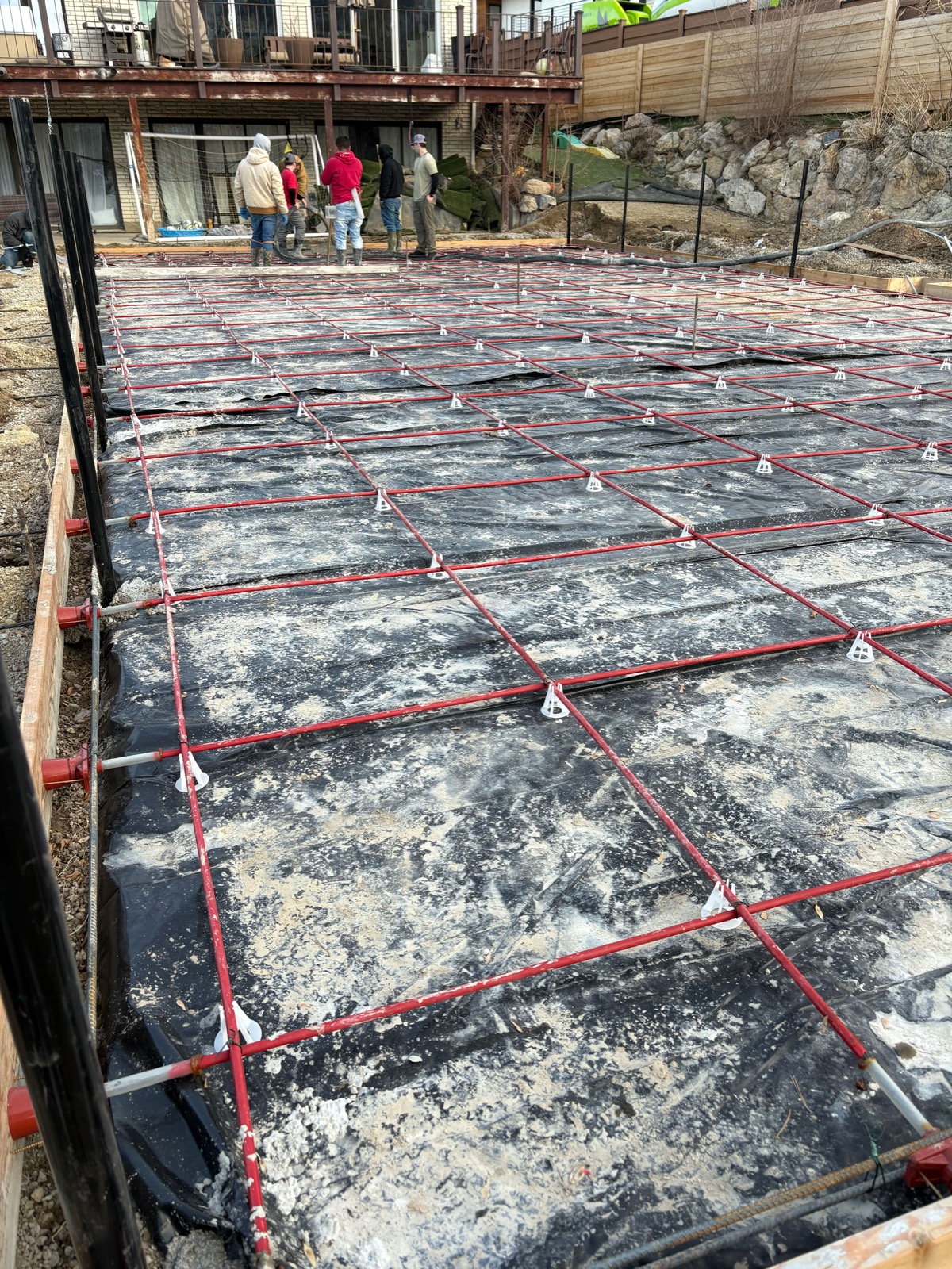 Sport Court Rebar Foundation Installation Utah