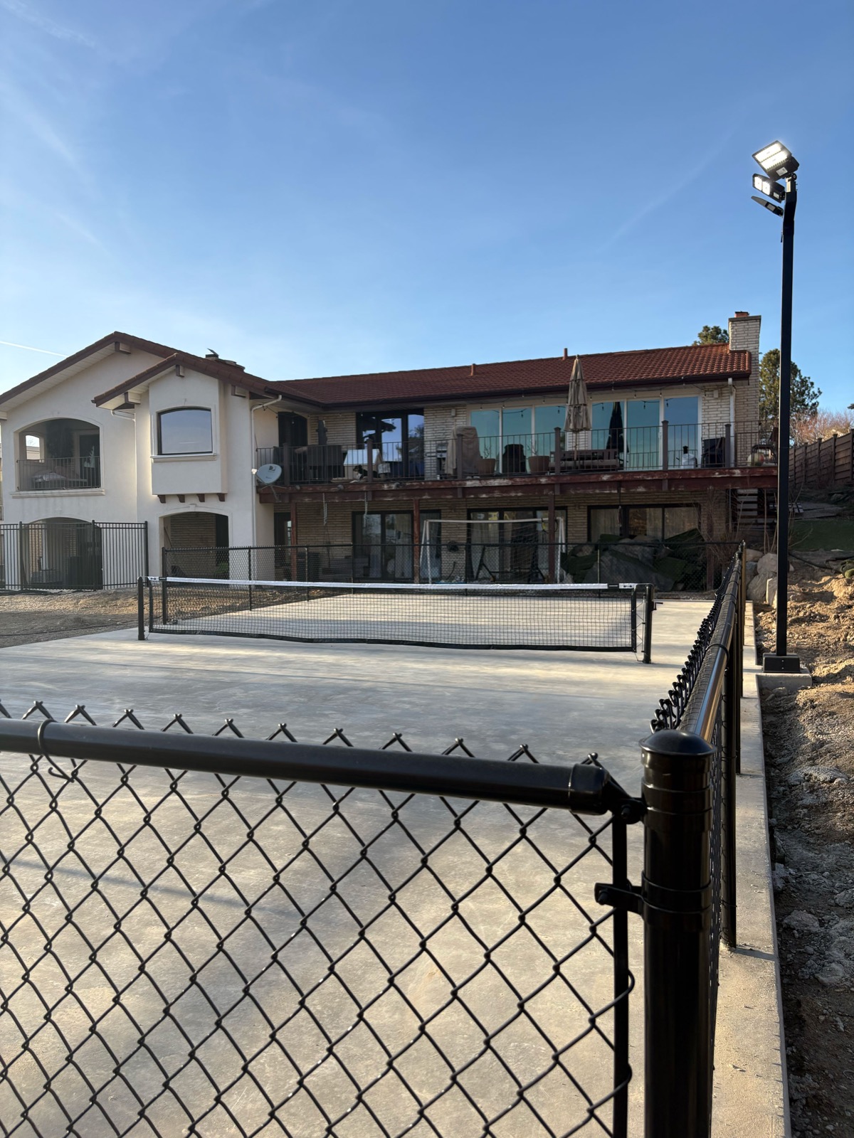 Concrete Pour for Sport Court Foundation